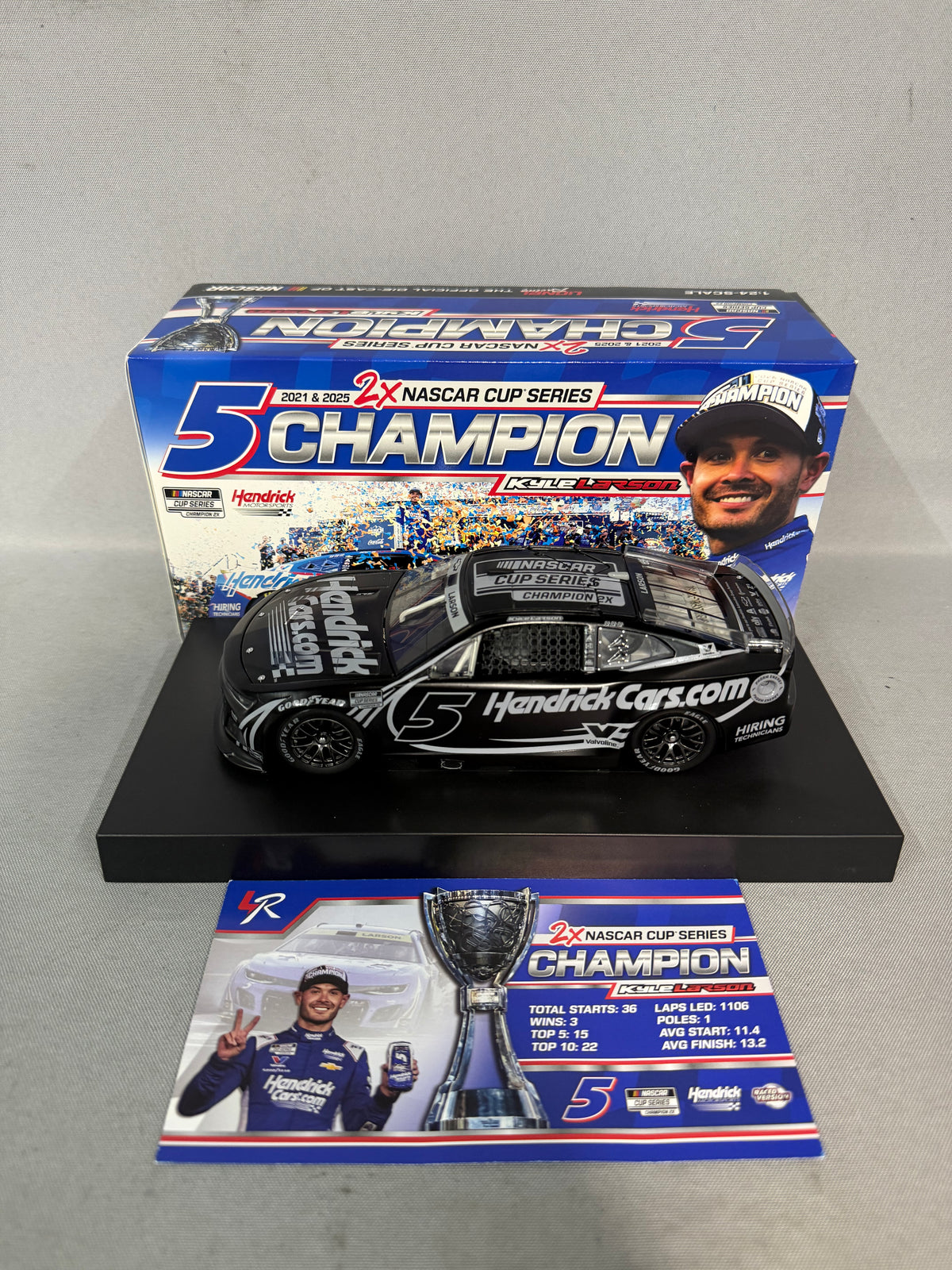 Kyle Larson #5 2025 Hendrick Cars Champion Stealth Finish Nascar Diecast