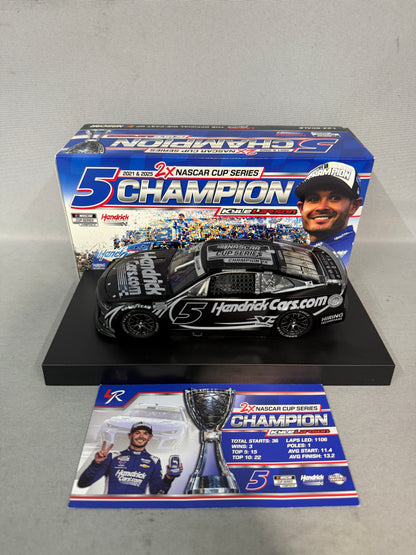 Kyle Larson #5 2025 Hendrick Cars Champion Stealth Finish Nascar Diecast
