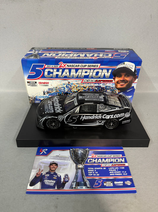 Kyle Larson #5 2025 Hendrick Cars Champion Stealth Finish Nascar Diecast