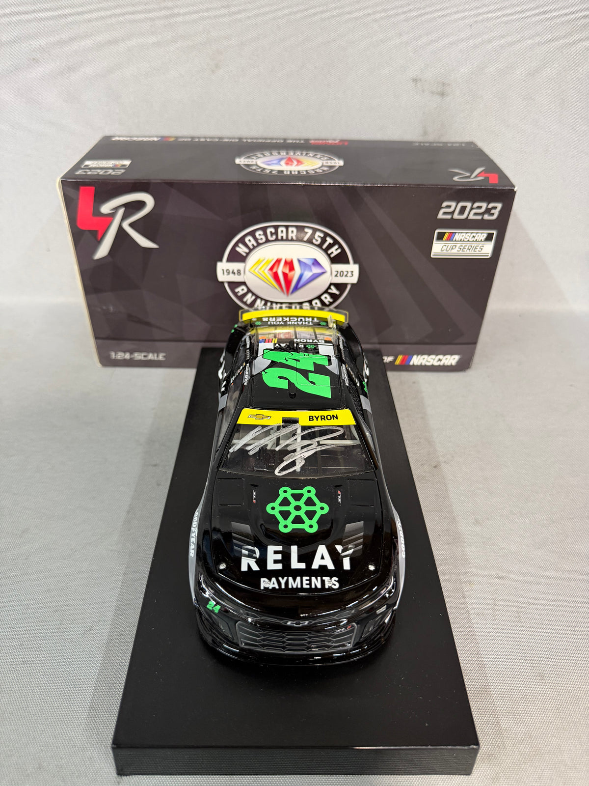 William Byron #24 2023 Relay Nascar Autographed Diecast