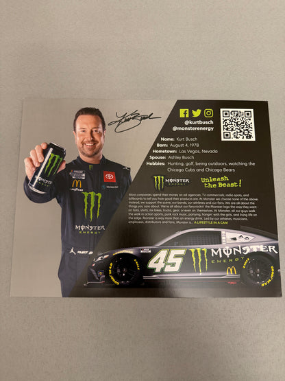 Kurt Busch #45 2022 Monster Energy Nascar Hero Card