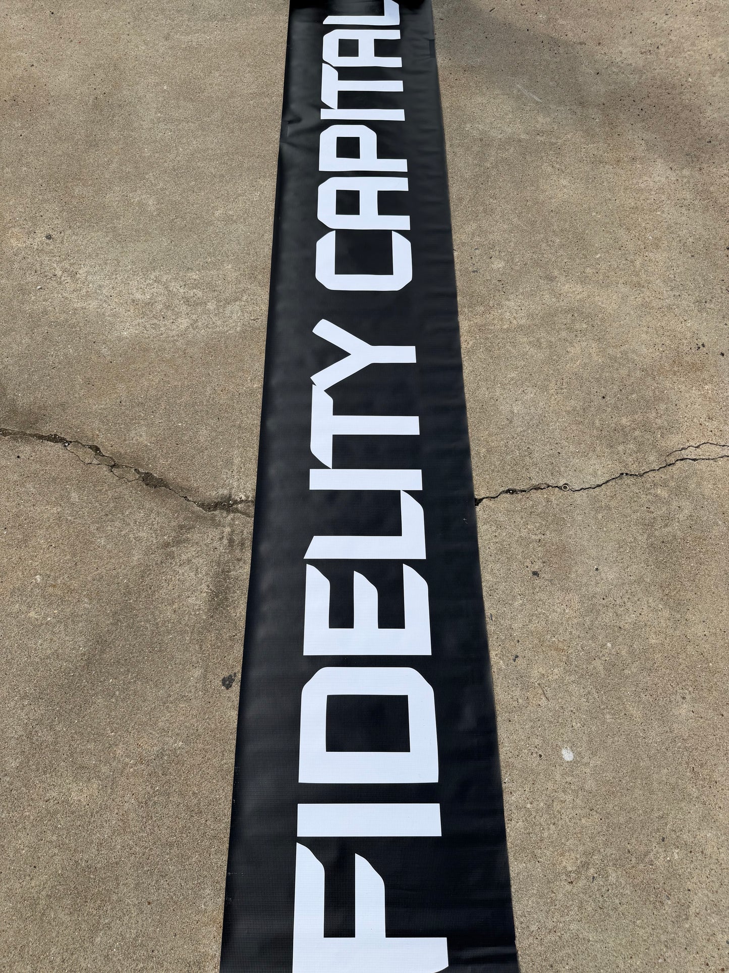 Sean Hingorini #61 Fidelity Capital Nascar Pit Box Riser Banner