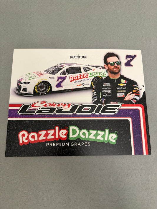 Corey Lajoie #7 2024 Razzle Dazzle Nascar Hero Card