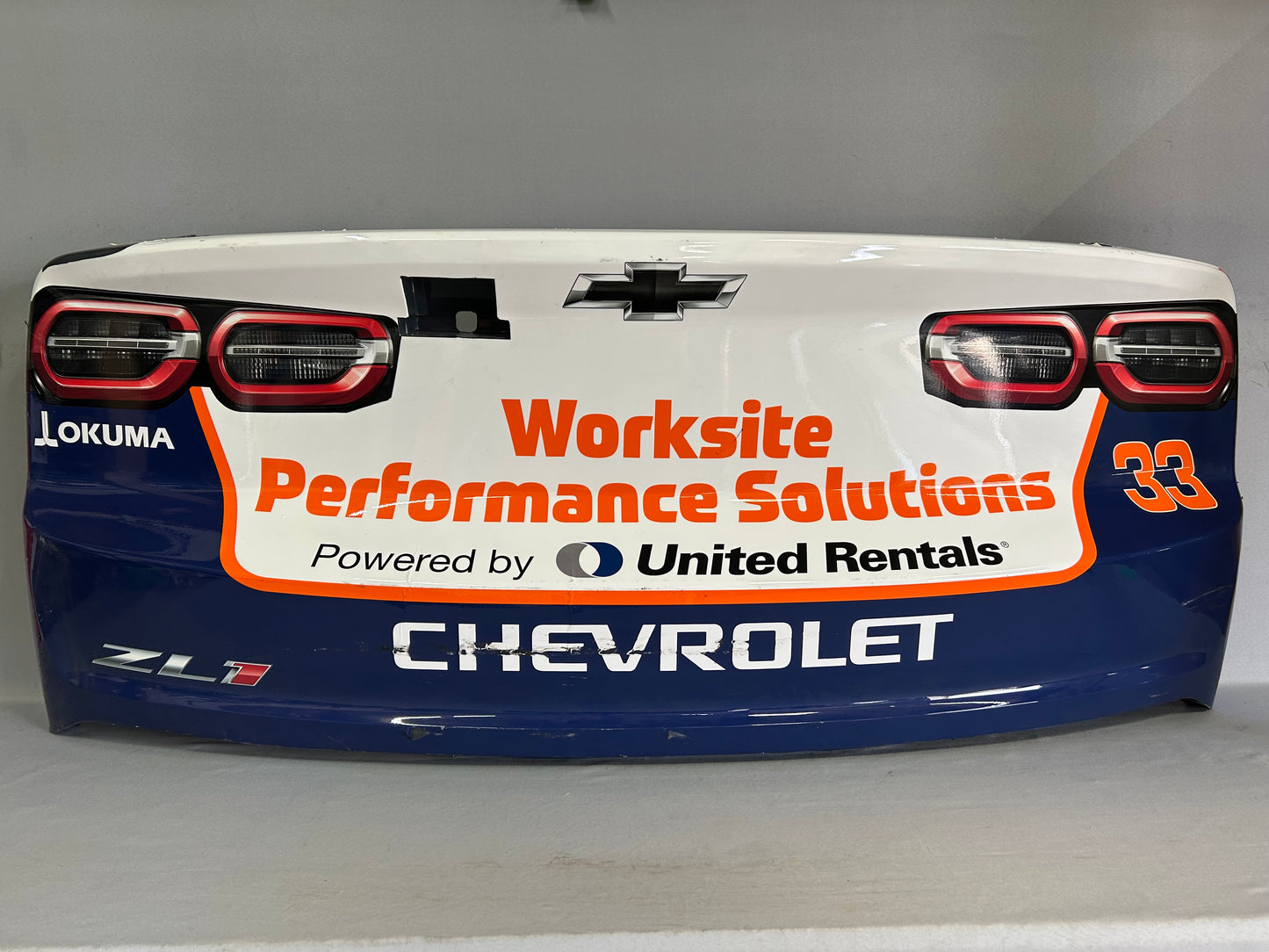 Austin Hill #33 2025 Darlington United Rentals Nascar Rear Bumper