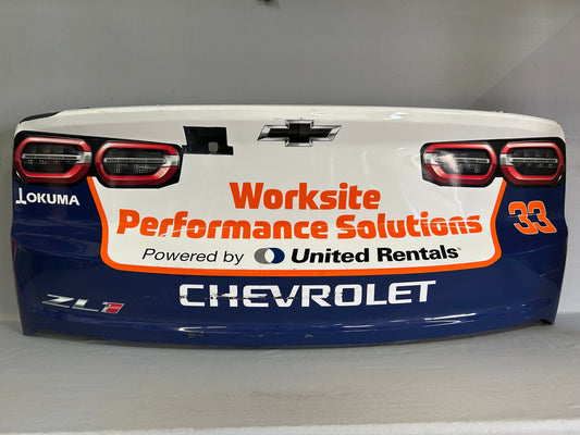 Austin Hill #33 2025 Darlington United Rentals Nascar Rear Bumper