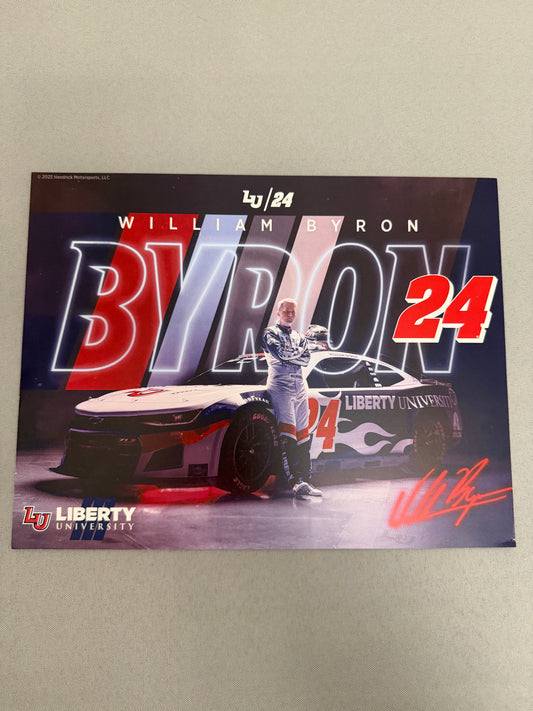 William Byron #24 2023 Liberty University Nascar Hero Card