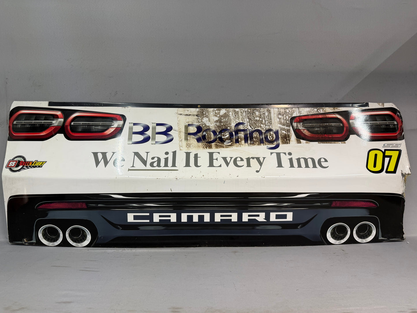 Patrick Emerling #07 2024 Kansas BB Roofing Nascar Rear Bumper