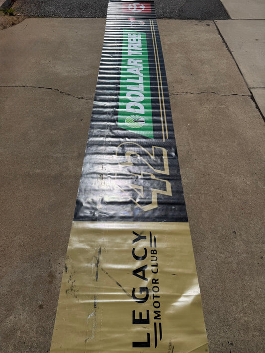 John Hunter Nemechek #42 2025 Dollar Tree Nascar Pit Wall Banner
