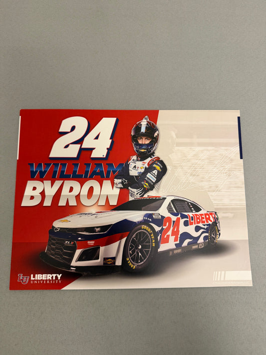 William Byron #24 2022 Liberty University Nascar Hero Card