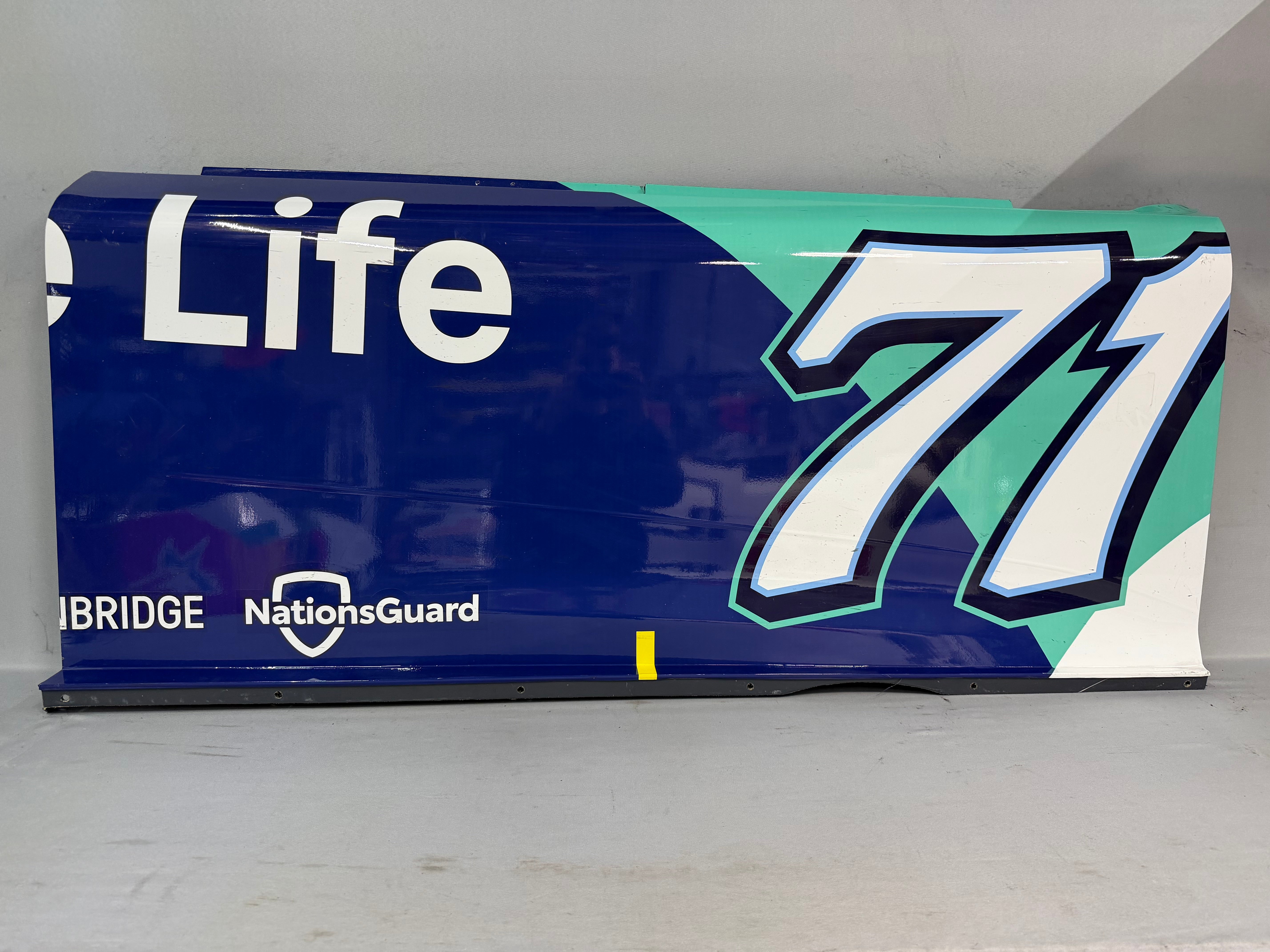 Michael McDowell #71 2025 Las Vegas Delaware Life Nascar Door Panel ...
