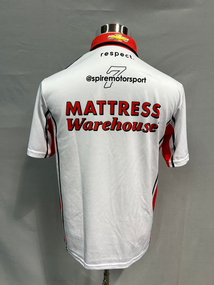 Corey Lajoie #7 2024Mattress Warehouse Nascar Crew Shirt Size Small