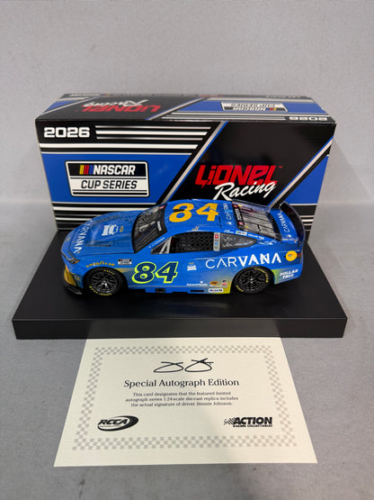 Jimmie Johnson #84 2026 Daytona 500 Carvana Nascar Autographed Diecast