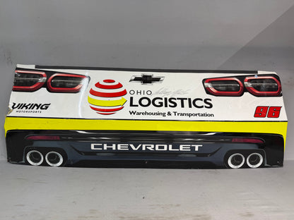 Anthony Alfredo #96 2026 Bristol 1 Ohio Logistics Nascar Autographed Rear Bumper