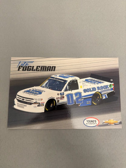 Tate Fogleman #02 2020 Solid Rock Nascar Hero Card