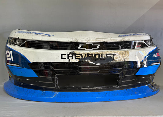 Austin Hill #21 2025 Indianapolis Bennett Transportation Nascar Front Nose