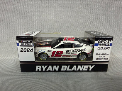 Ryan Blaney 2024 Body Armor Zero Sugar Nascar 1/64 Diecast Chassis Diecast