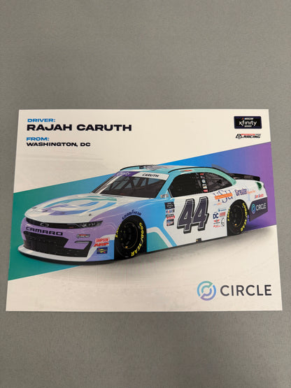 Rajah Caruth #44 2022 Circle Nascar Hero Card