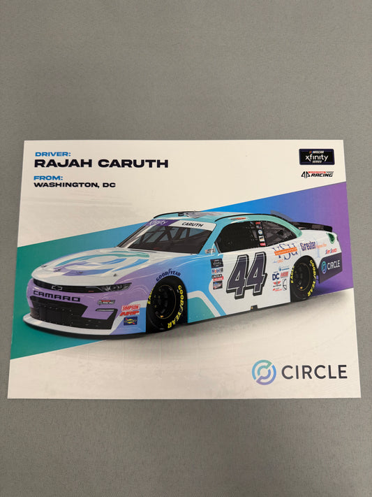 Rajah Caruth #44 2022 Circle Nascar Hero Card