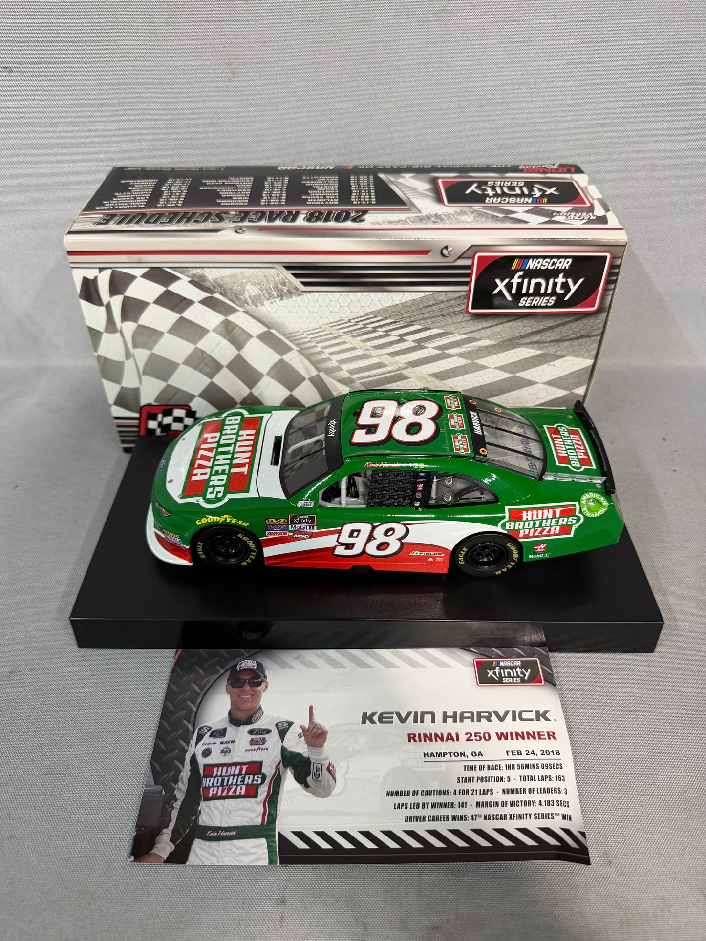 Kevin Harvick #98 2018 Atlanta Win Hunt Brothers Pizza Nascar Diecast
