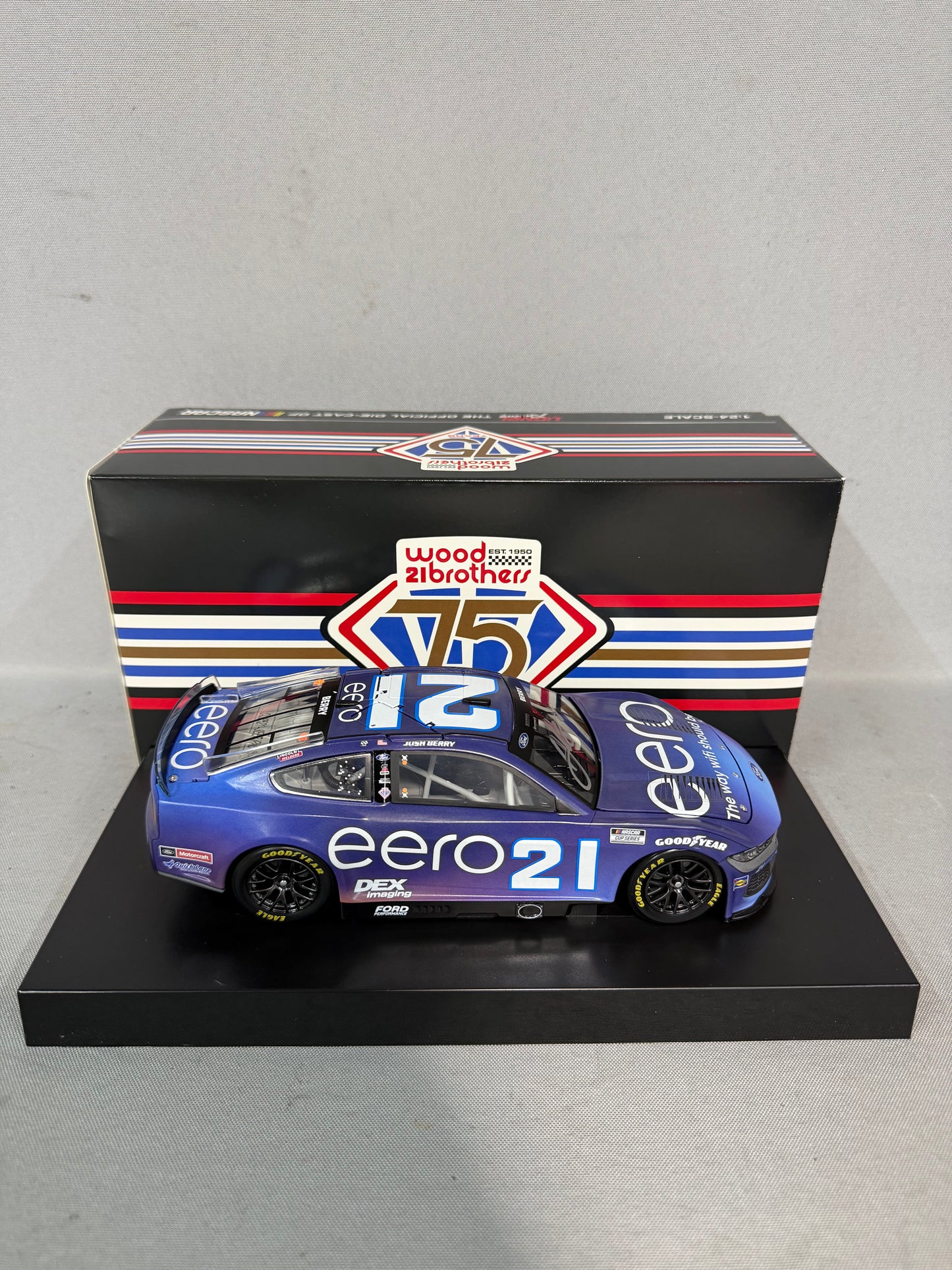 Josh Berry #21 2025 EERO Nascar Autographed Diecast