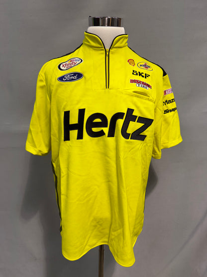Ryan Blaney #22 Hertz Nascar Crew Shirt Size Large