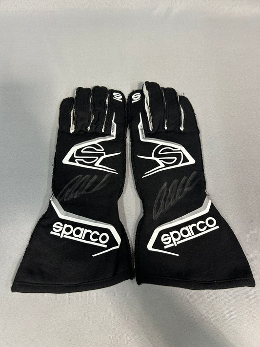 Aric Almirola #10 Autographed Sparco Nascar Driver Gloves