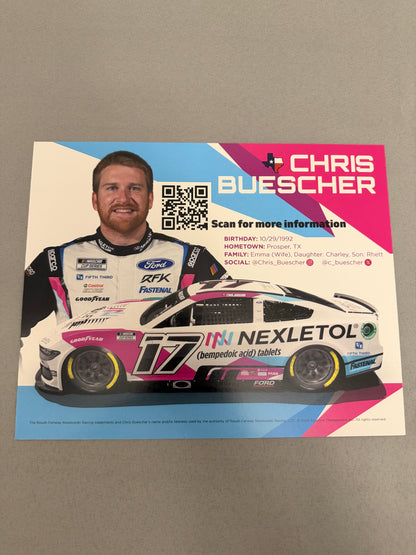 RFK Racing 2024 Nexlizet Nexletol Nascar Hero Card