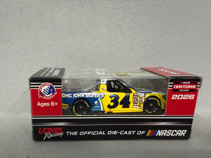 Layne Riggs #34 2026 St Petersburg Win Long John Silvers Nascar 1/64 Diecast