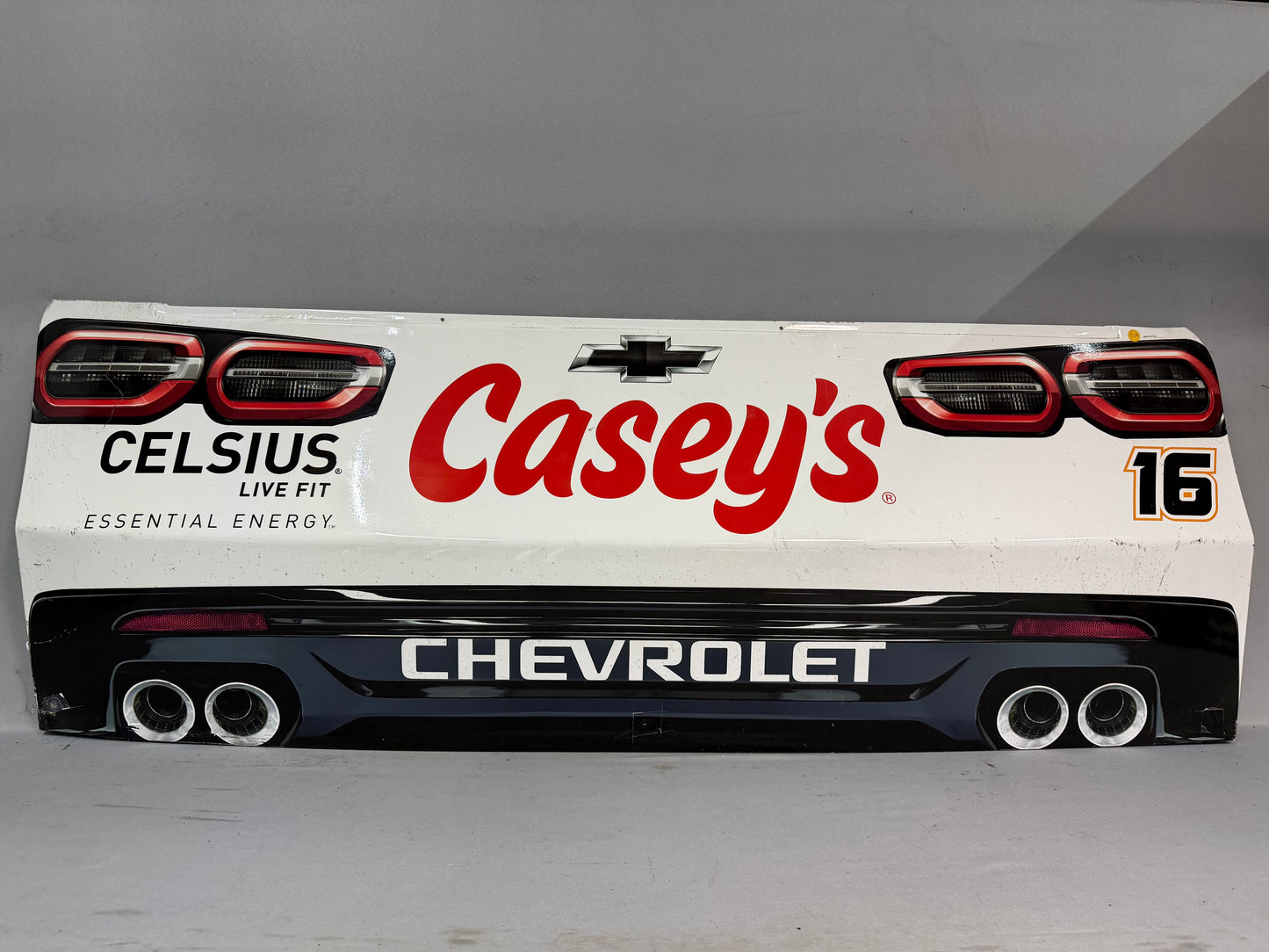 Christian Eckes #16 2025 Las Vegas Celsius Casey’s Nascar Rear Bumper
