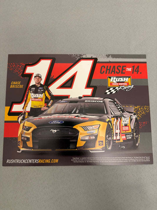 Chase Briscoe #14 2023 Rush Truck Centers Nascar Hero Card