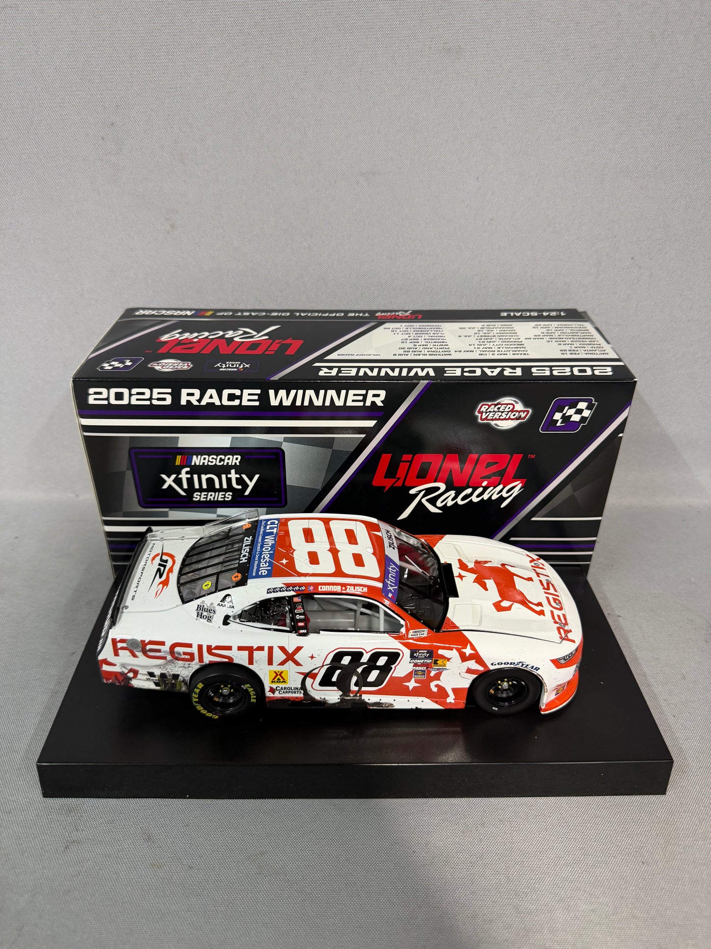 Connor Zilisch #88 2025 Watkins Glen Win Registix Nascar Diecast