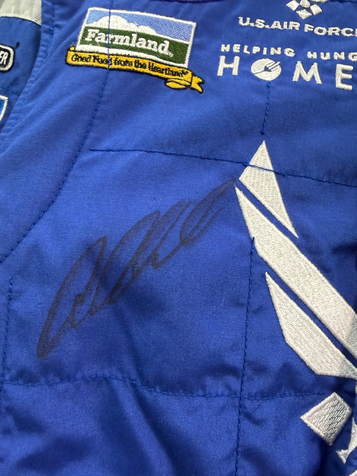 Aric Almirola #43 2012 Autographed US Air Force Nascar Driver Firesuit