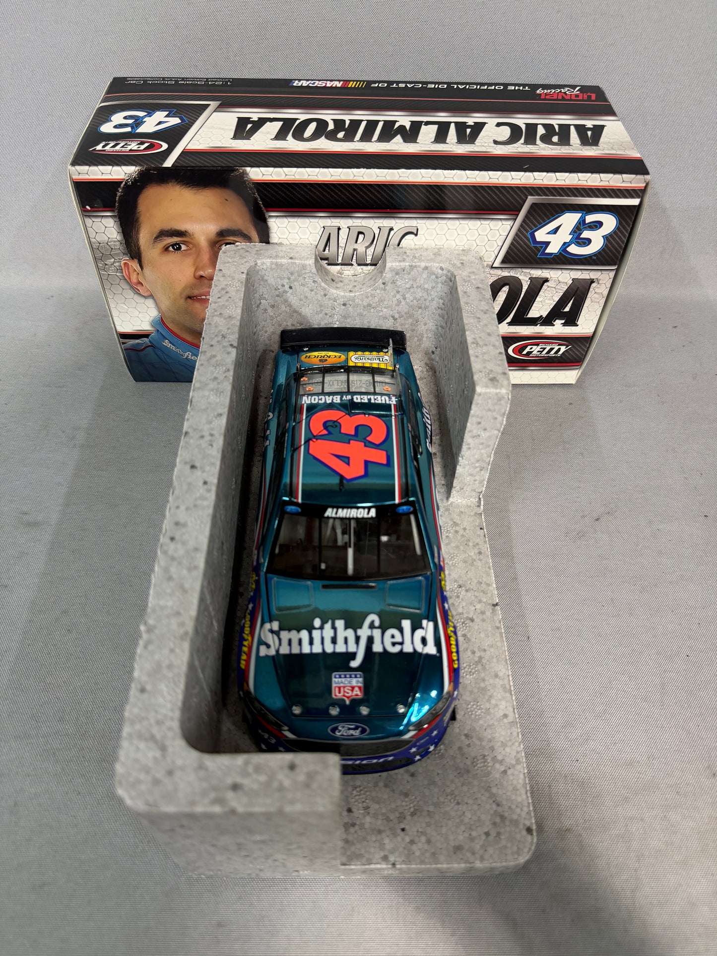 Aric Almirola #43 2017 Smithfield Color Chrome Nascar Diecast