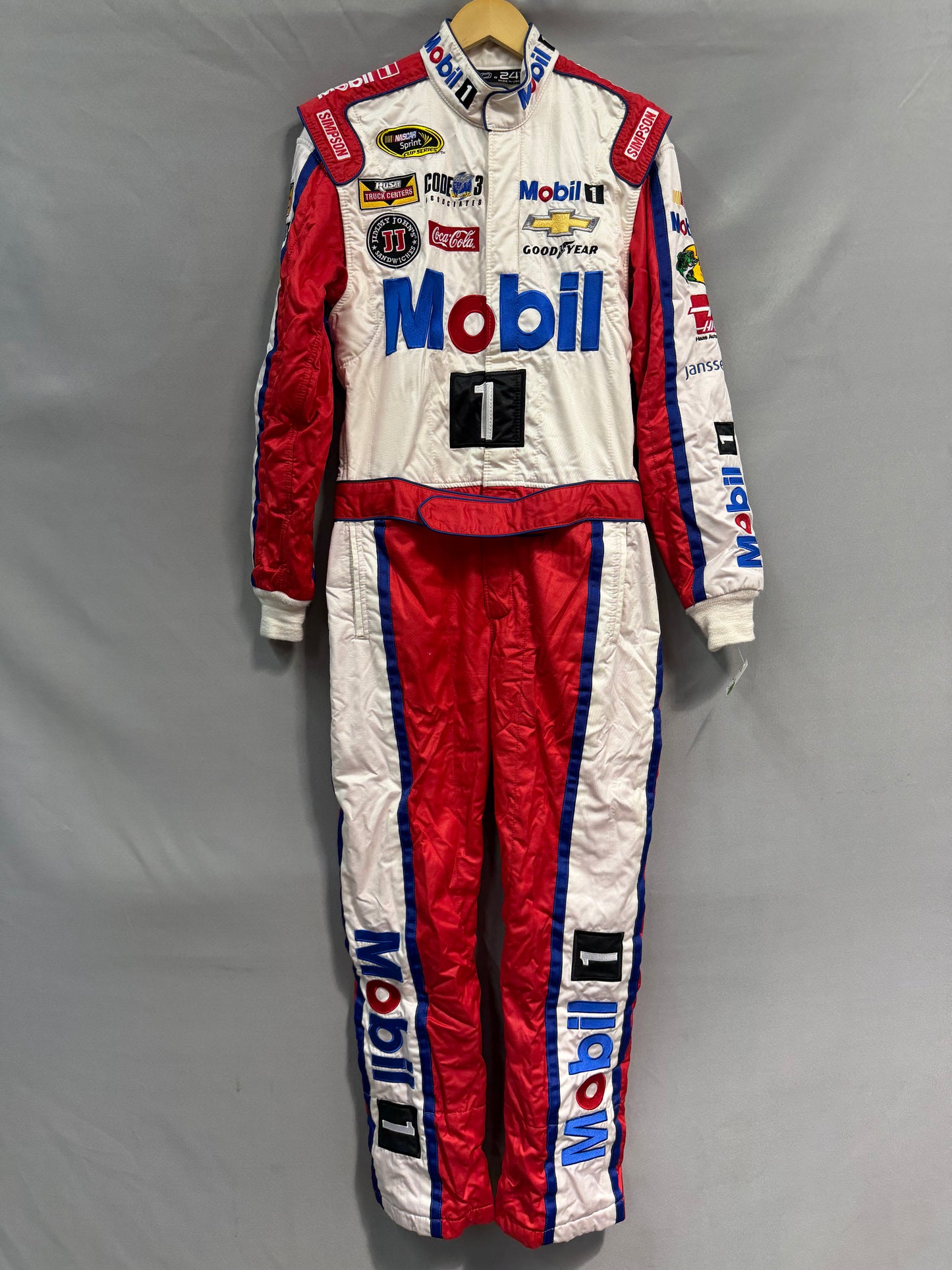 Tony Stewart #14 Mobil 1 Nascar Crew Firesuit C-36 W-32 L-30