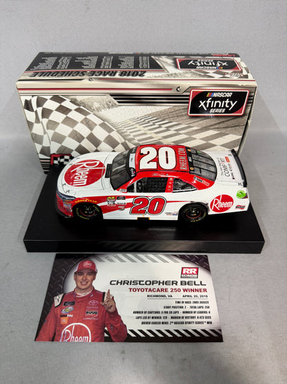 Christopher Bell #20 2018 Richmond Win Rheem Nascar Diecast