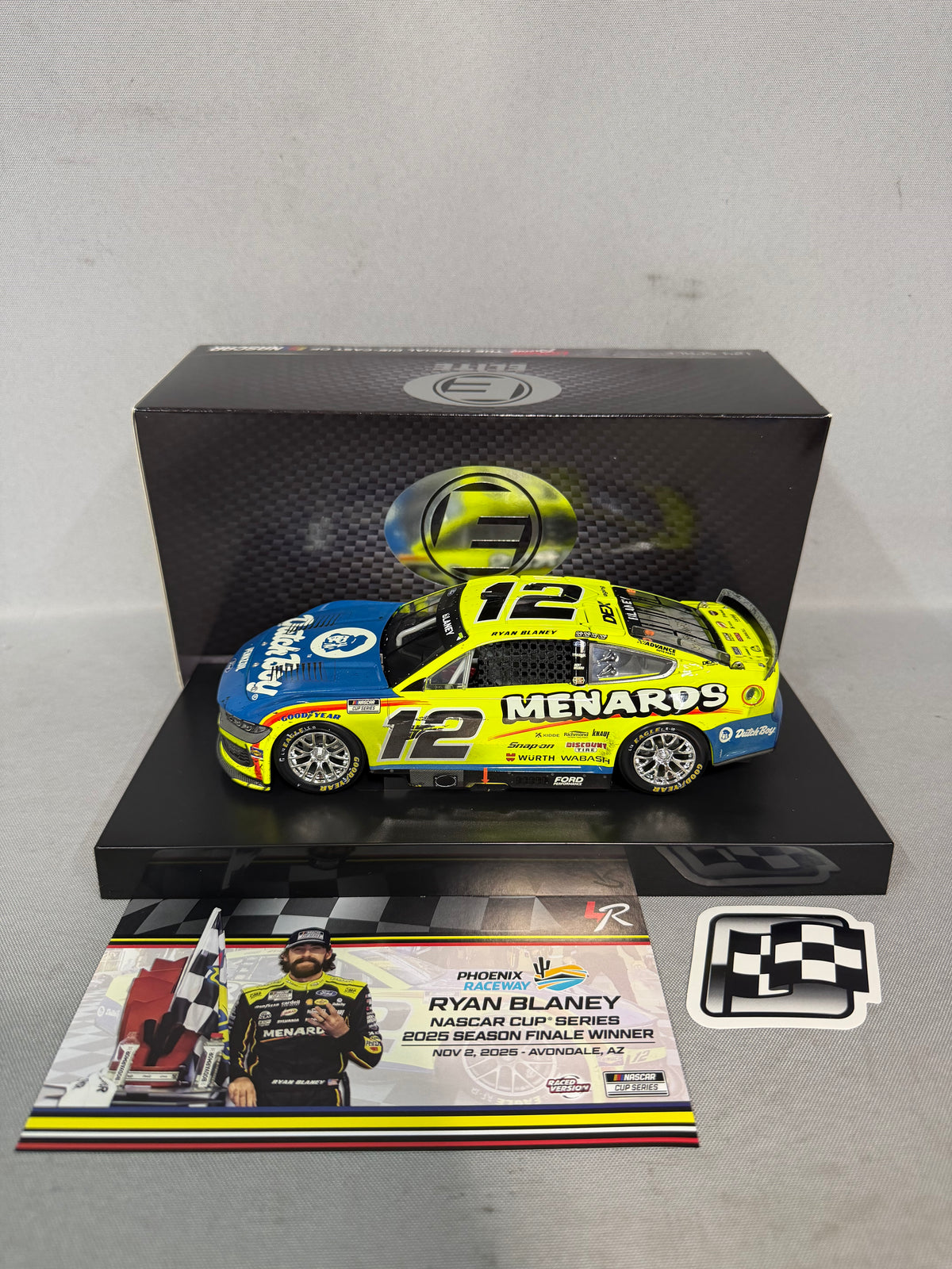 Ryan Blaney #12 2025 Phoenix Win Menards Dutch Boy Elite Nascar Diecast