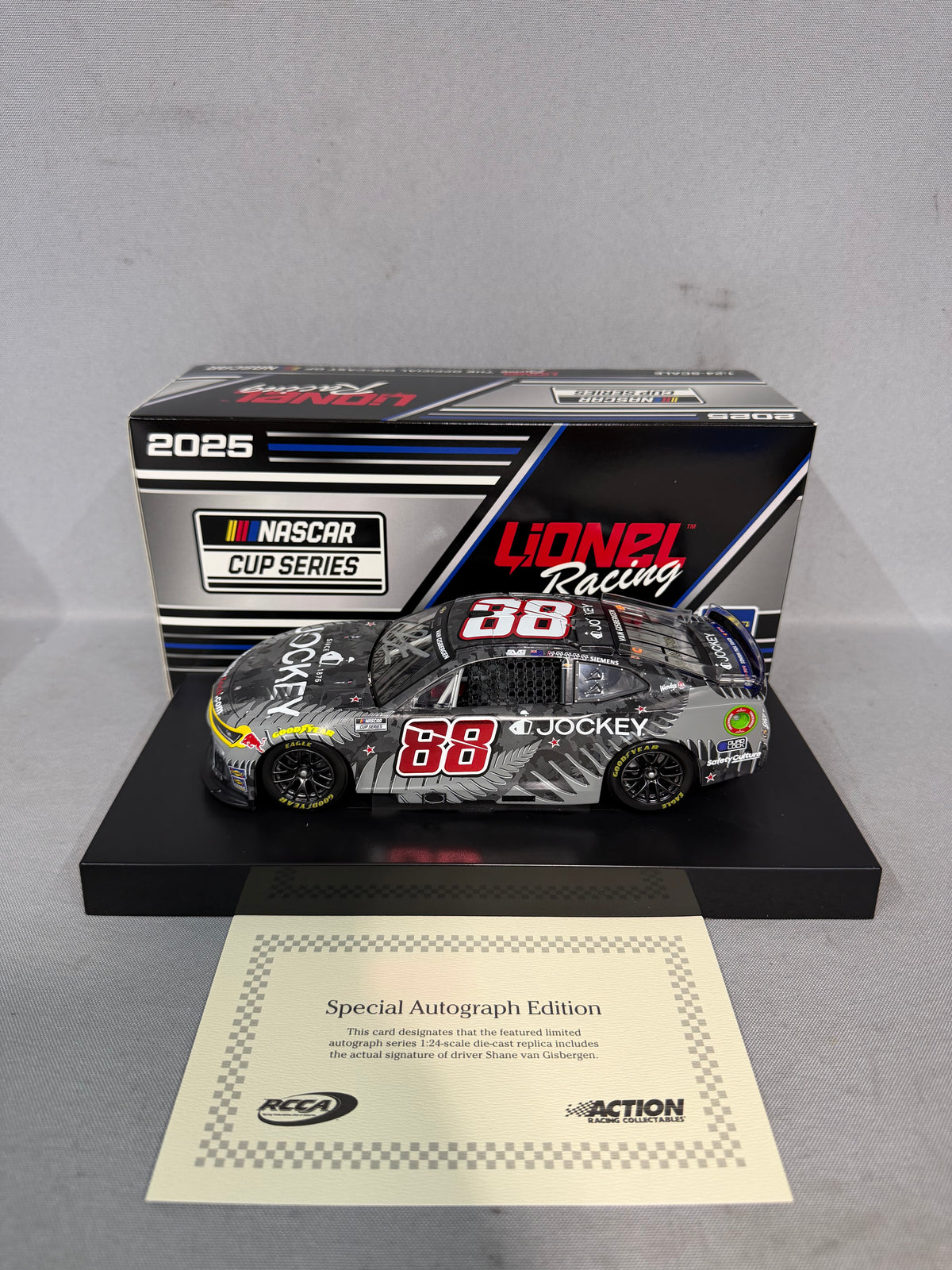 Shane Van Gisbergen #88 2025 Jockey New Zealand Nascar Autographed Diecast