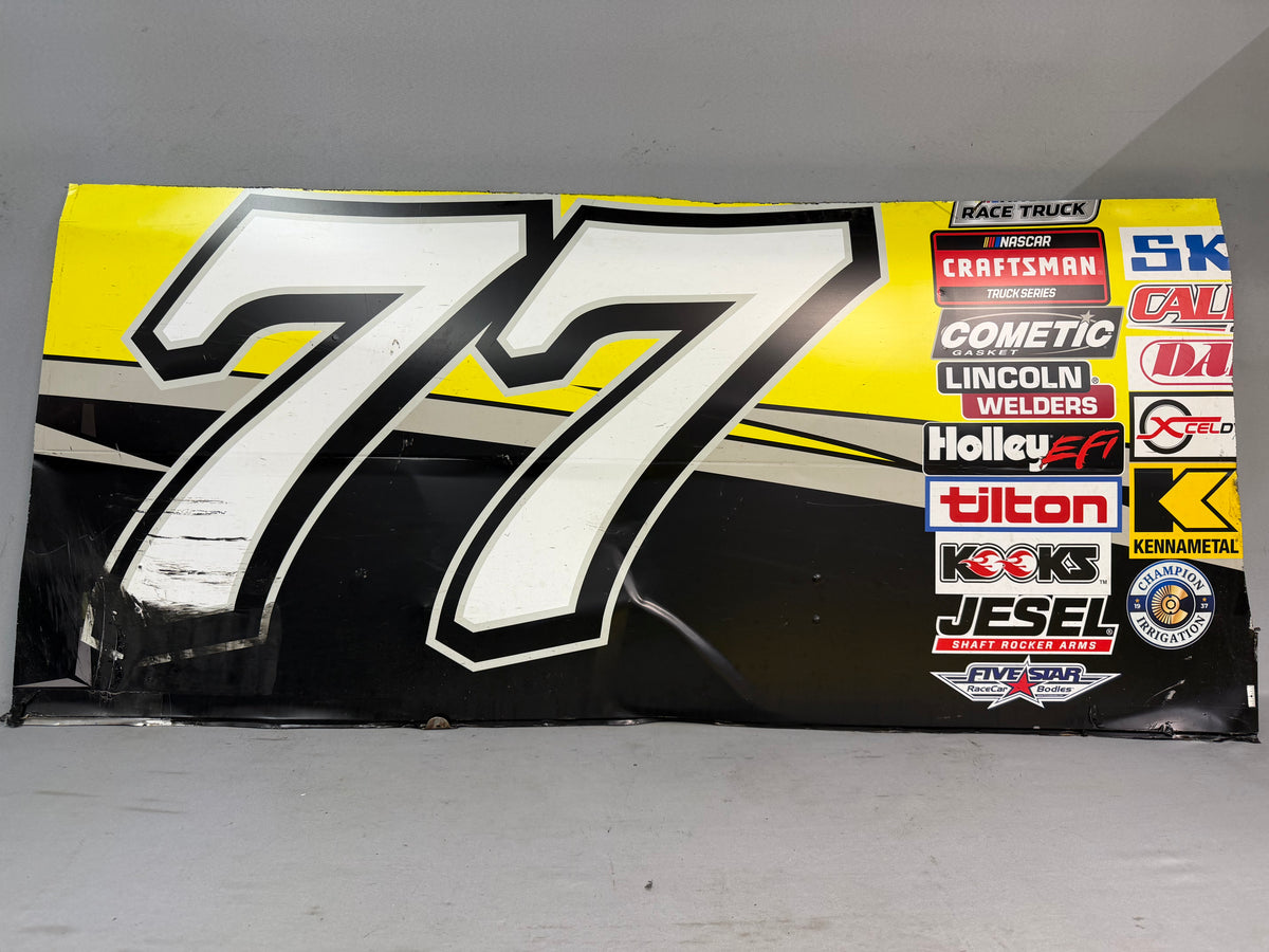 Rajah Caruth #77 2026 Charlotte 2 First Line Chevrolet KBM Throwback Nascar Door Panel
