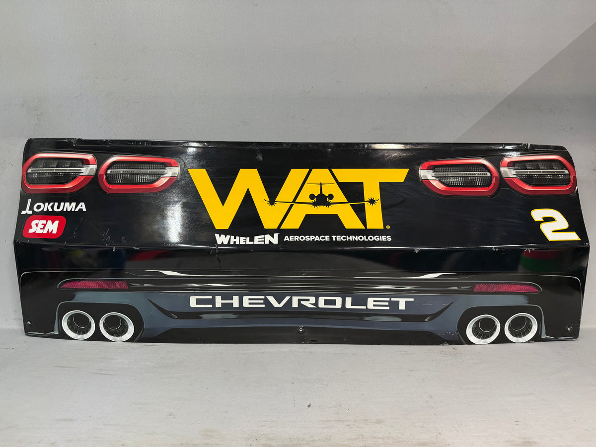 Jesse Love #2 2026 Nashville Whelen Aerospace Technologies Nascar Rear Bumper