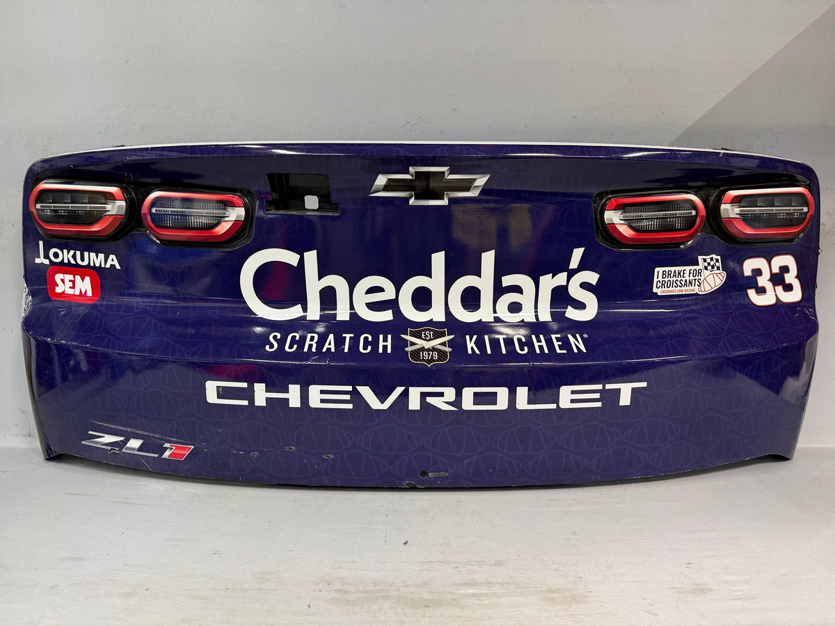 Austin Hill #33 2026 Kansas 2 Cheddars Nascar Rear Bumper