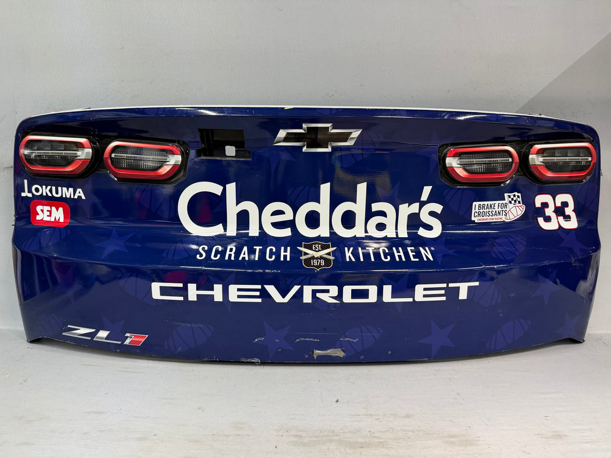 Austin Hill #33 2026 San Diego Cheddars Nascar Rear Bumper